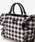 チェックフリルハンドバッグ（大）