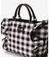 チェックフリルハンドバッグ（大）