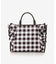 チェックフリルハンドバッグ（大）