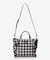 チェックフリルハンドバッグ（大）