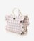 チェックフリルハンドバッグ（大）