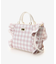 チェックフリルハンドバッグ（大）
