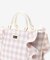 チェックフリルハンドバッグ（大）