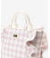 チェックフリルハンドバッグ（大）