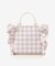 チェックフリルハンドバッグ（大）