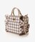 チェックフリルハンドバッグ（大）