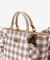 チェックフリルハンドバッグ（大）