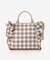 チェックフリルハンドバッグ（大）
