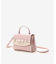 バイカラーアクセントリボンショルダーバッグ