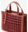 チェック横型ショルダーバッグ