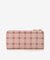 フリルリボンチェック長財布