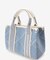 ロゴテープデニム風トート（ミニ）