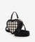 ギンガムチェックハート型ショルダーバッグ