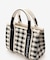 ロゴテープギンガムチェックショルダーバッグ（ミニ）