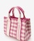 ロゴテープギンガムチェックショルダーバッグ（ミニ）