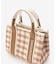ロゴテープギンガムチェックショルダーバッグ（ミニ）