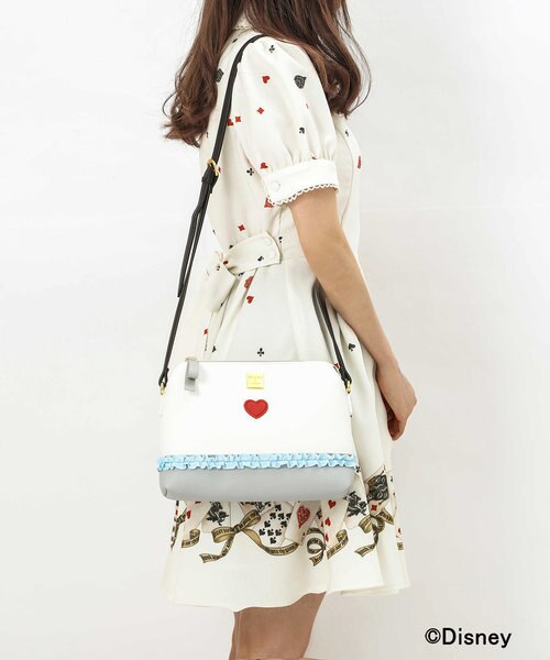 ふしぎの国のアリスシリーズ 白うさぎのハートデザインショルダー