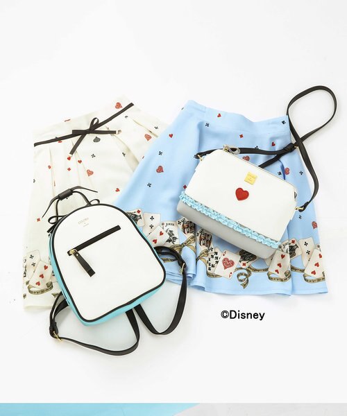 ふしぎの国のアリスシリーズ 白うさぎのハートデザインショルダー