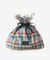 チェック巾着かごバッグ