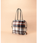 チェック柄トートバッグ 大サイズ