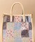 フラワーパッチワーク チュールトートバッグ 小サイズ