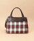スクエアシェイプ チェック柄バッグ