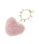 ハートファーバッグチャーム