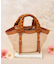 巾着付きフリルハンドルカゴバッグ