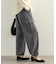 ヘリンボーンイージーカーゴパンツ【洗濯機洗い可】