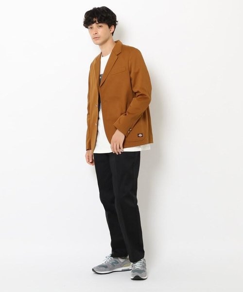 【美品】Dickies　ディッキーズ　レザーテーラードジャケット　M　ブラウン Dickies ディッキーズ 23SS 231M10BM01 Tripster トリップスター