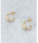 カラーマーブルしずくピアス