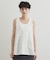 《ツインセット》ミドルゲージショートニット×ドッキングタンク【洗濯機洗い可】