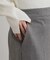《SS-LLsize》着丈が選べる！裏起毛ストレッチワイドパンツ【蓄熱素材/洗濯機洗い可】