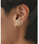 ハートビジューモチーフピアス