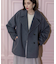 《S-LLsize》ウールカシミヤブレンド ミドルピーコート