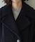 《S-LLsize》ウールカシミヤブレンド ミドルピーコート