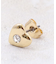メタルハートビジューピアス
