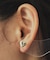 メタルハートビジューピアス
