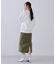 《S-LLsize》ストレッチベイカーナロースカート【洗濯機洗い可】