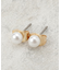 ビジュー×フェイクパールピアス