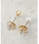 ビジュー×フェイクパールピアス