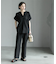 《7色展開/SS-LLサイズ》ストレッチスキッパーブラウス/セットアップ対応【洗濯機洗い可/防シワ】