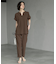 《7色展開/SS-LLサイズ》ストレッチスキッパーブラウス/セットアップ対応【洗濯機洗い可/防シワ】
