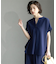 《7色展開/SS-LLサイズ》ストレッチスキッパーブラウス/セットアップ対応【洗濯機洗い可/防シワ】