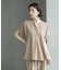 《7色展開/SS-LLサイズ》ストレッチスキッパーブラウス/セットアップ対応【洗濯機洗い可/防シワ】