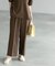 《6色展開/丈が選べる》美脚イージーワイドパンツ/セットアップ対応【ストレッチ/洗濯機洗い可/防シワ】