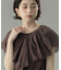 刺繍レースカラーブラウス