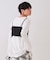 《ツインセット》シャーリングビスチェ×ロングTシャツ【洗濯機洗い可】