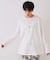 《ツインセット》シャーリングビスチェ×ロングTシャツ【洗濯機洗い可】
