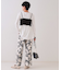 《ツインセット》シャーリングビスチェ×ロングTシャツ【洗濯機洗い可】